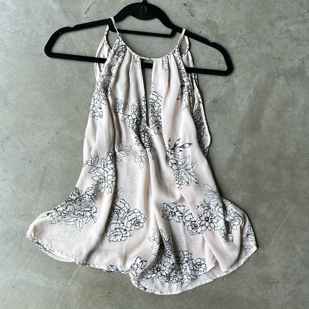 LUSH silky floral tank